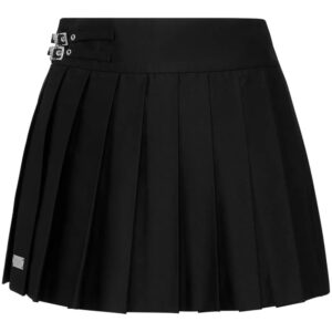 Philipp Plein  Skull pleated mini skirt