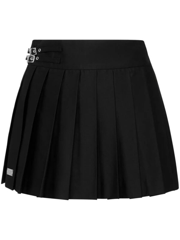 Philipp Plein  Skull pleated mini skirt