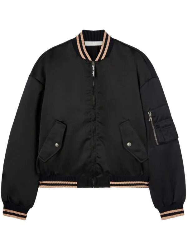 Palm Angels  curved logo bomber jacket