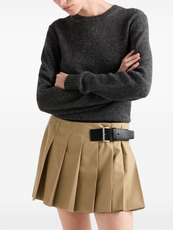 Prada  buckled pleated miniskirt - Image 4