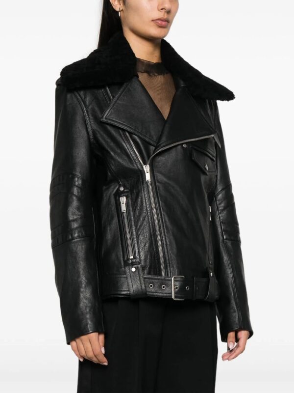 Saint Laurent  leather biker jacket - Image 3
