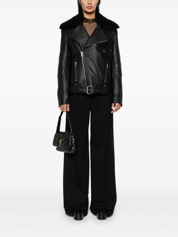 Saint Laurent  leather biker jacket - Image 2