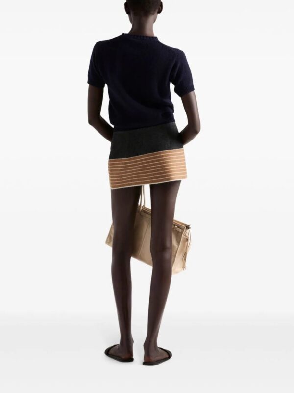 Prada  two-tone cashmere miniskirt - Image 3