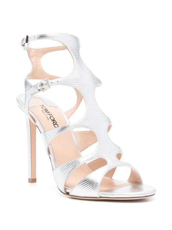TOM FORD  115mm lizard-effect sandals - Image 2