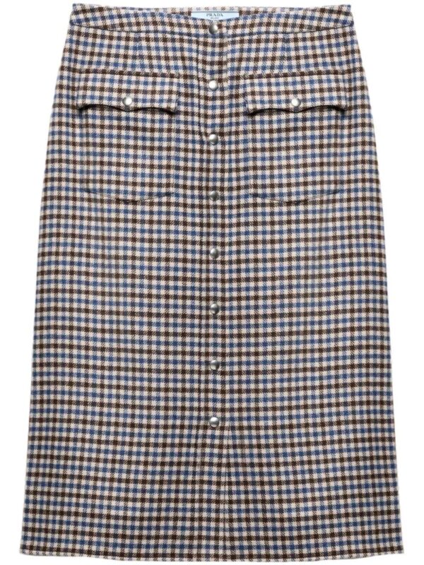 Prada  wool midi skirt