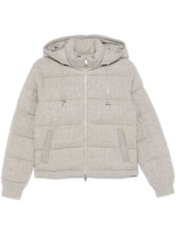 Polo Ralph Lauren  cable-knit down jacket