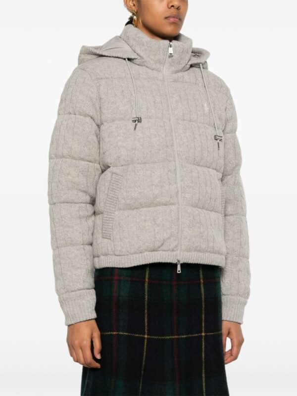 Polo Ralph Lauren  cable-knit down jacket - Image 3