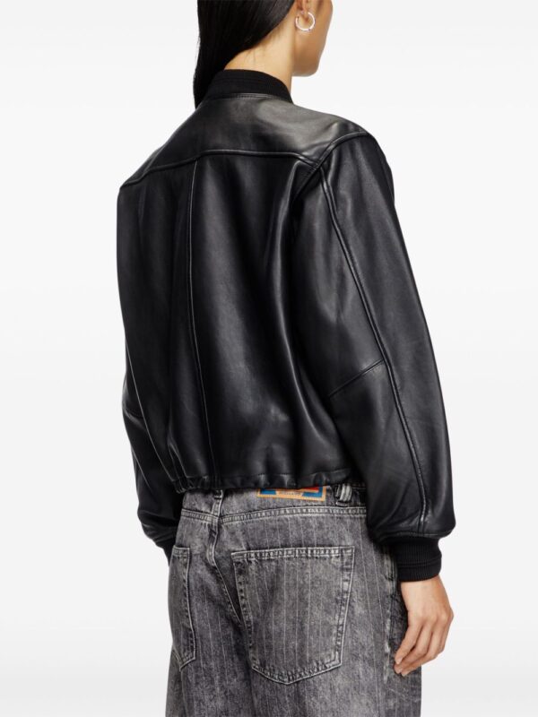 Diesel  L-Ilyan leather jacket - Image 4