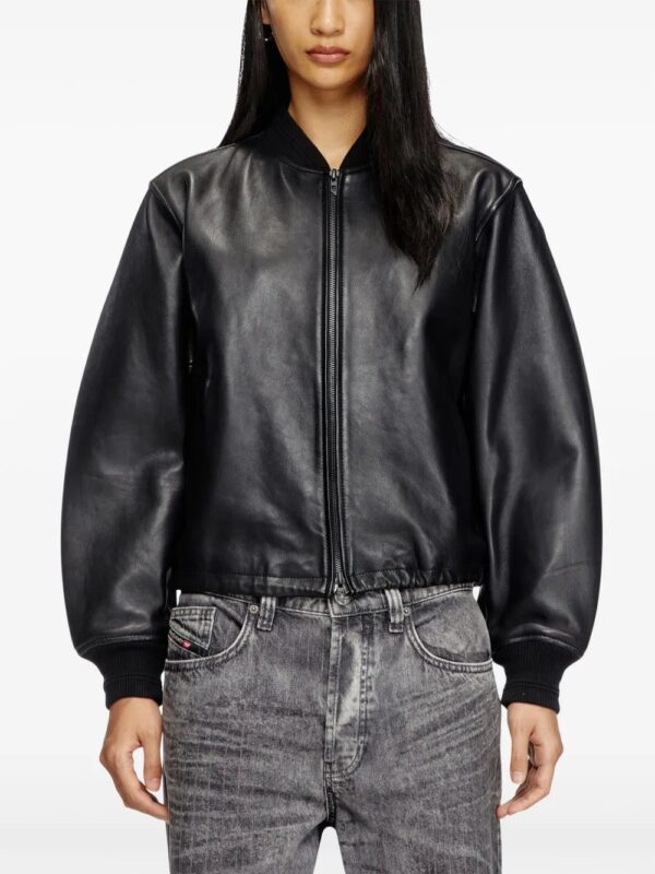 Diesel  L-Ilyan leather jacket - Image 3