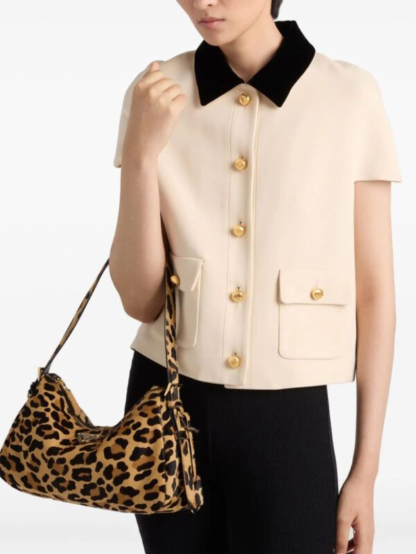 Prada  velvet-collar jacket - Image 4