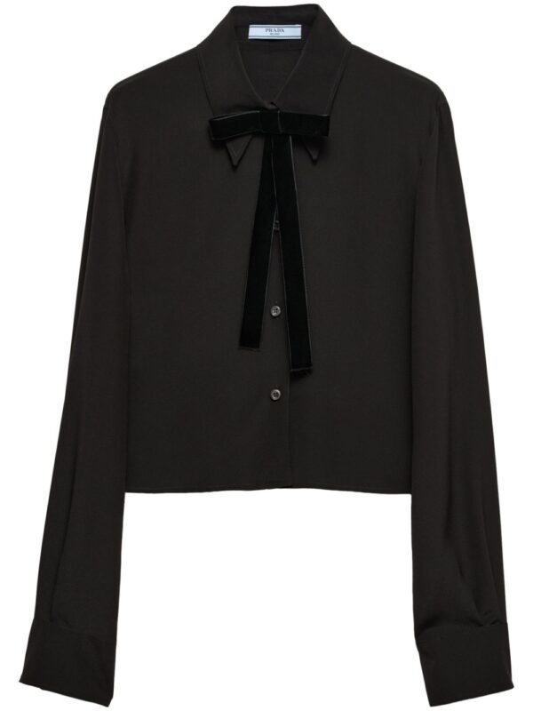 Prada  bow-detail shirt