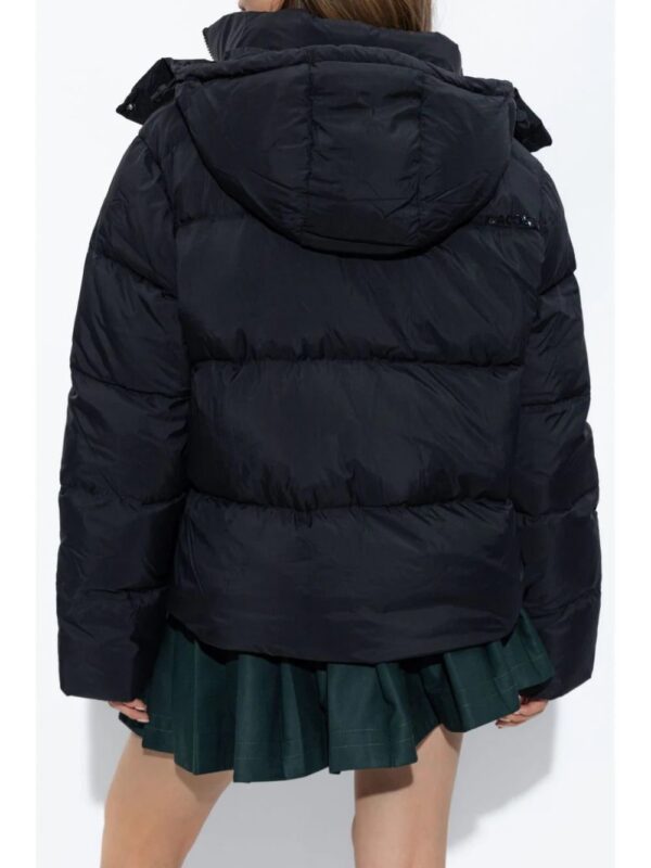 Lacoste  logo-plaque hooded puffer jacket - Image 4