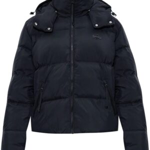 Lacoste  logo-plaque hooded puffer jacket