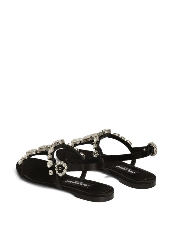 Dolce & Gabbana  Bianca gemstone-embellished sandals - Image 3