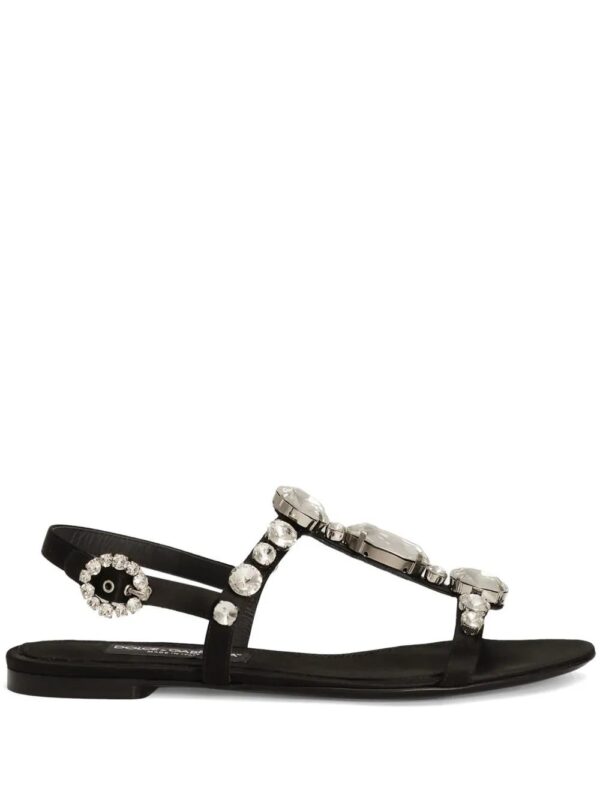 Dolce & Gabbana  Bianca gemstone-embellished sandals