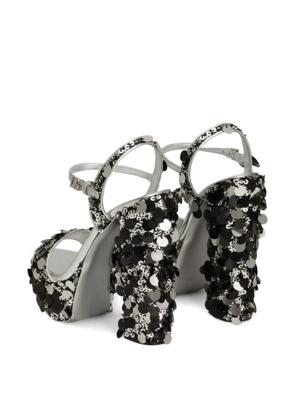 Dolce & Gabbana  105mm sequinned sandals - Image 3