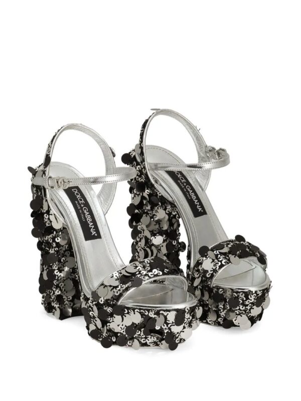 Dolce & Gabbana  105mm sequinned sandals - Image 2