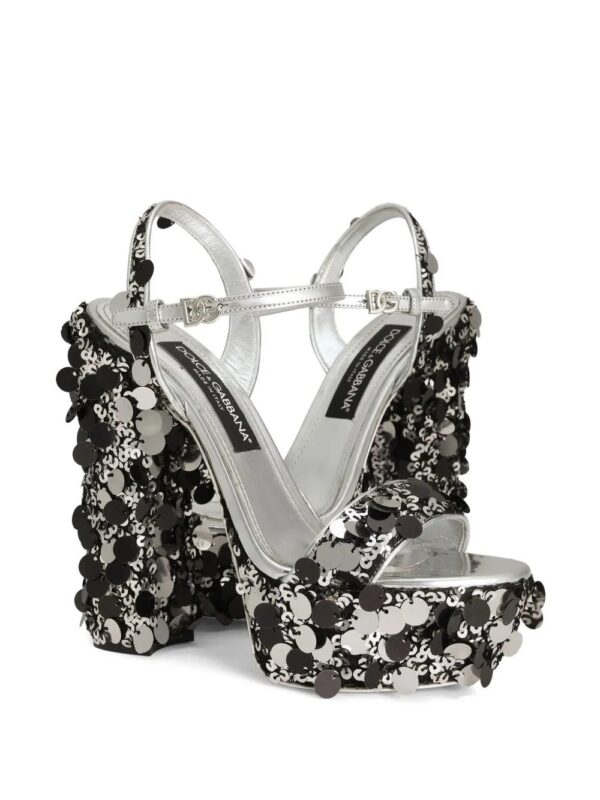 Dolce & Gabbana  105mm sequinned sandals - Image 4