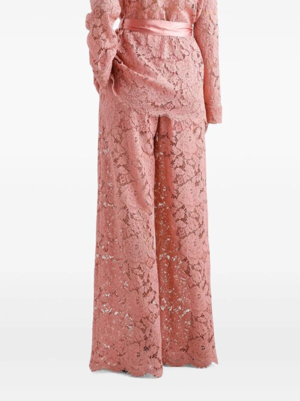 Dolce & Gabbana  floral lace trousers - Image 4