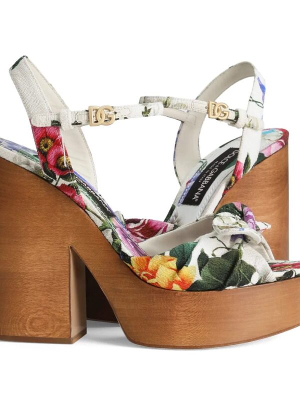 Dolce & Gabbana  floral-print sandals - Image 4