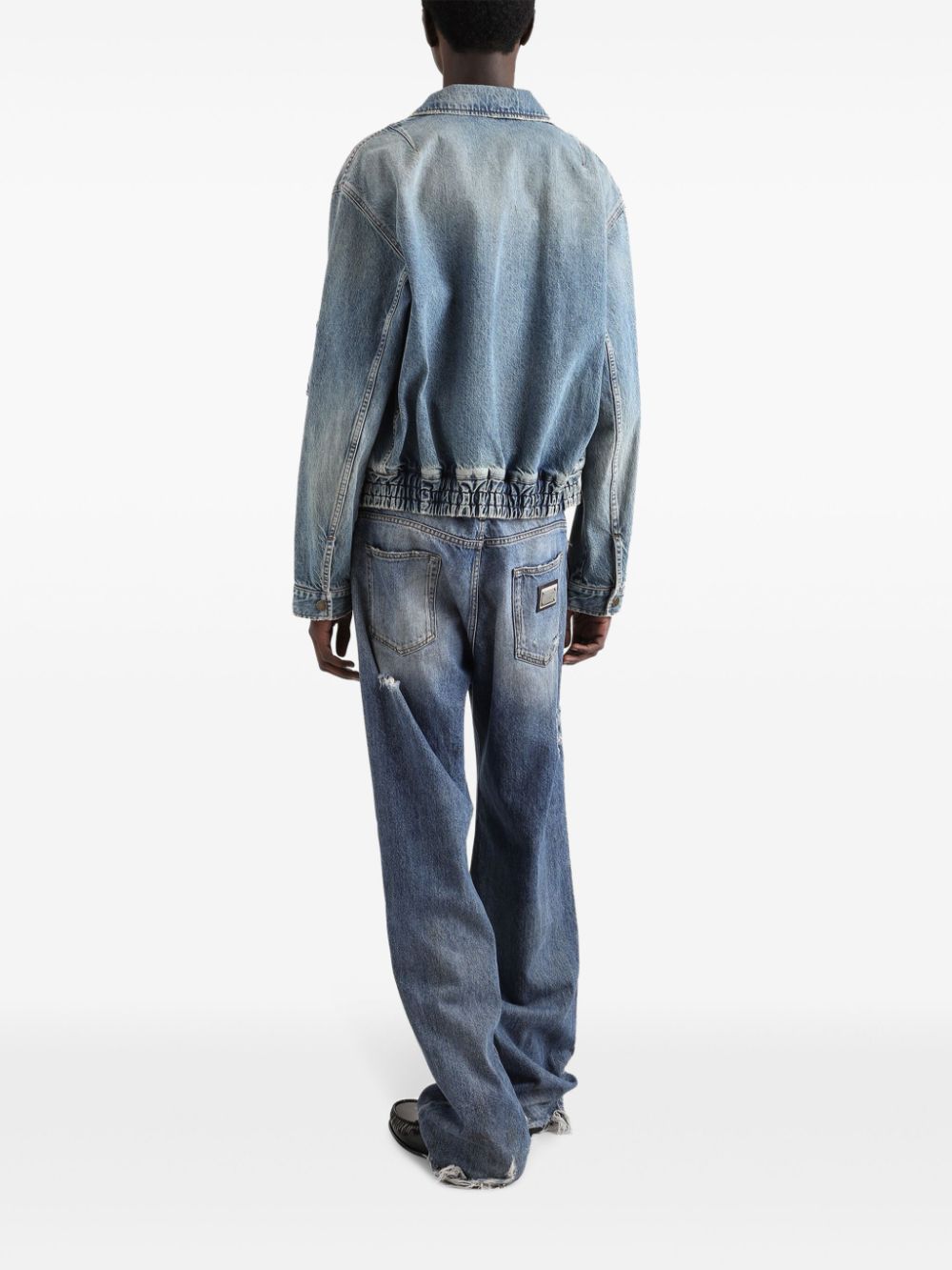Dolce & Gabbana logo-appliqué denim jacket - Image 3