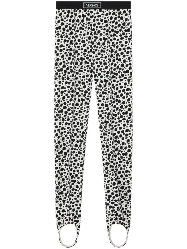 Versace  printed stirrup leggings
