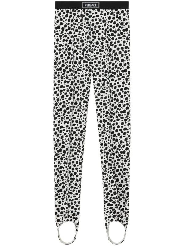 Versace  printed stirrup leggings