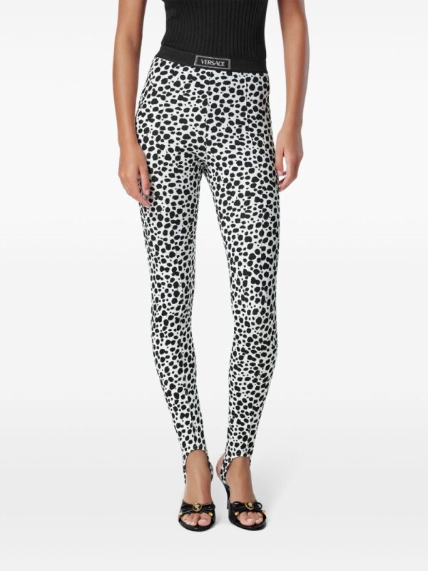 Versace  printed stirrup leggings - Image 3
