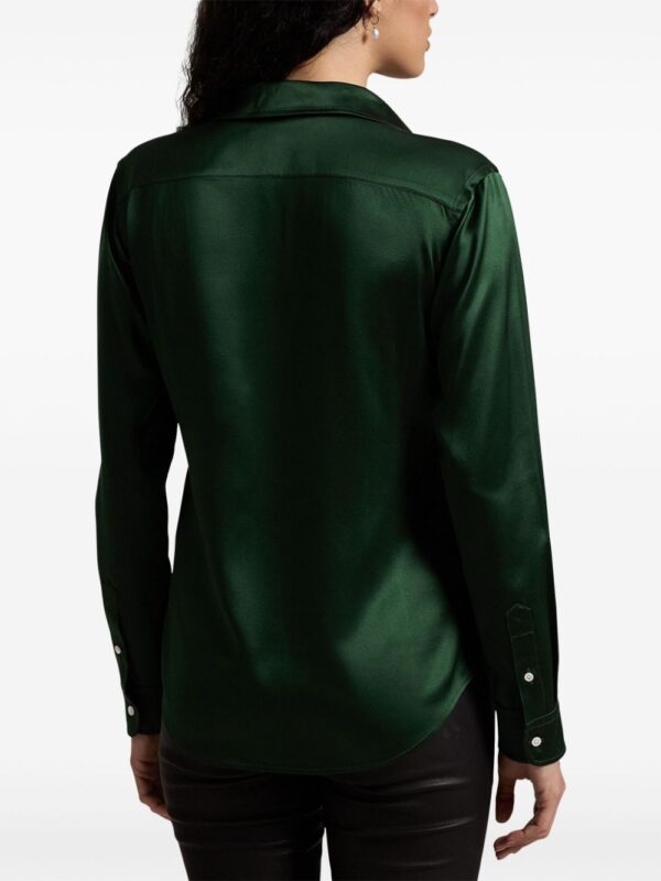 Polo Ralph Lauren  slim cut silk shirt - Image 4