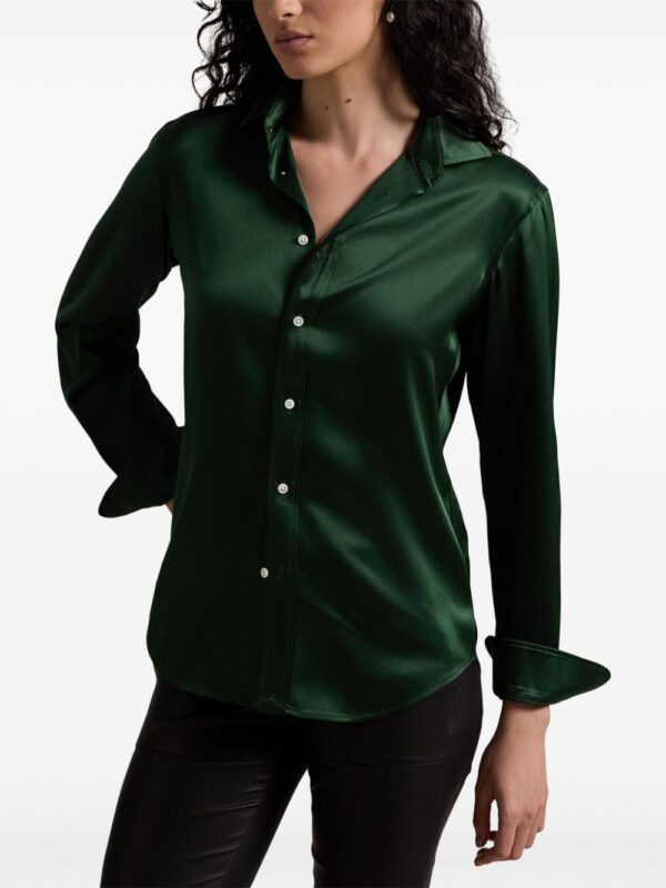 Polo Ralph Lauren  slim cut silk shirt - Image 3