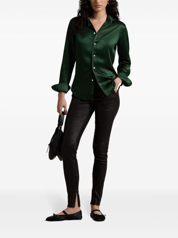 Polo Ralph Lauren  slim cut silk shirt - Image 2