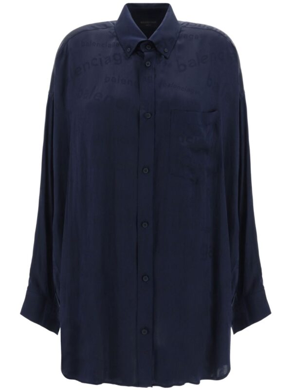 Balenciaga  logo-jacquard shirt