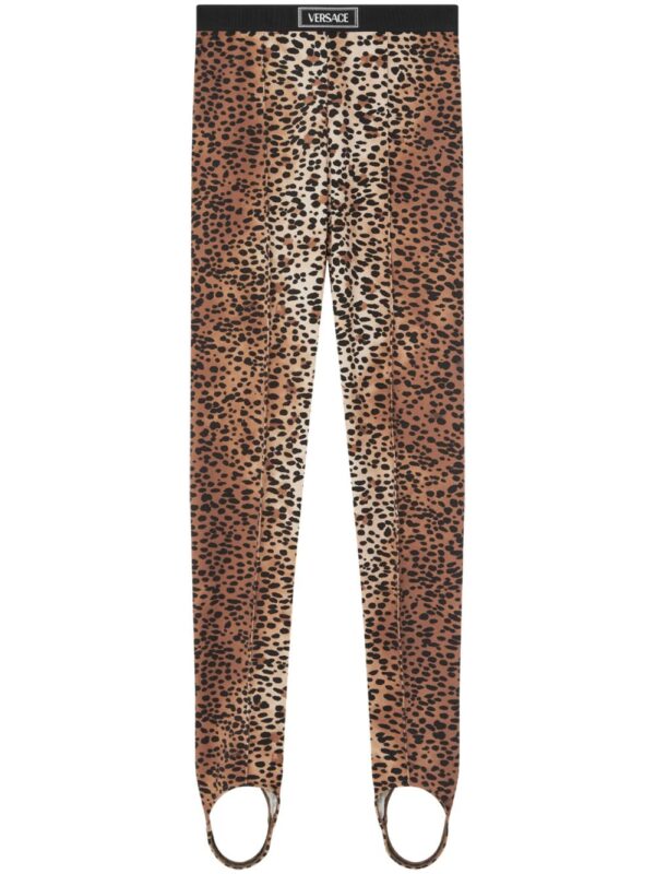 Versace  leopard-print stirrup leggings