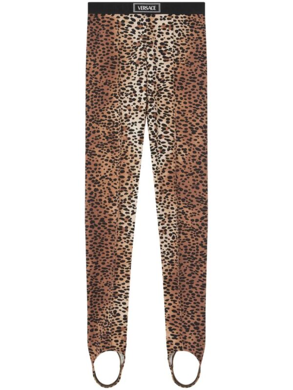 Versace  leopard-print stirrup leggings