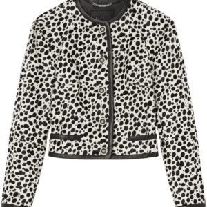 Versace  animal-print fitted jacket