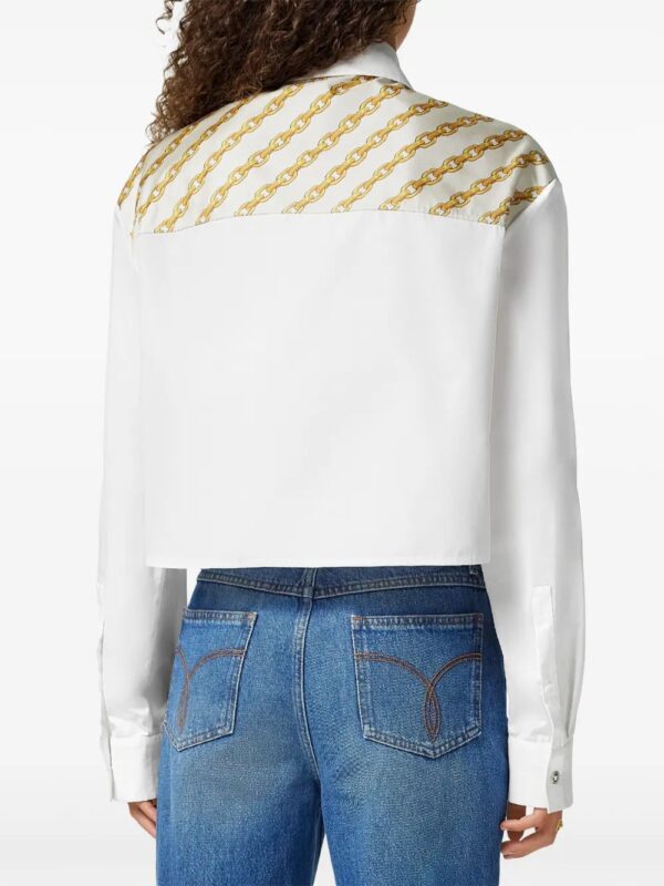 Versace  Medusa Chain cropped shirt - Image 4