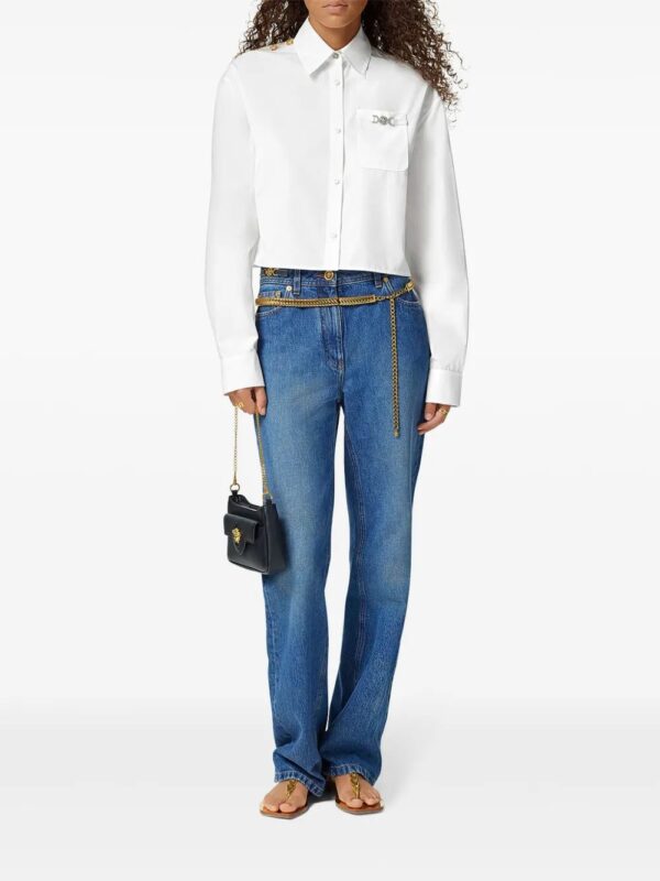 Versace  Medusa Chain cropped shirt - Image 2