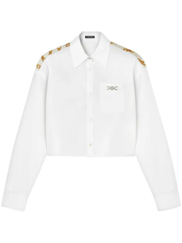 Versace  Medusa Chain cropped shirt