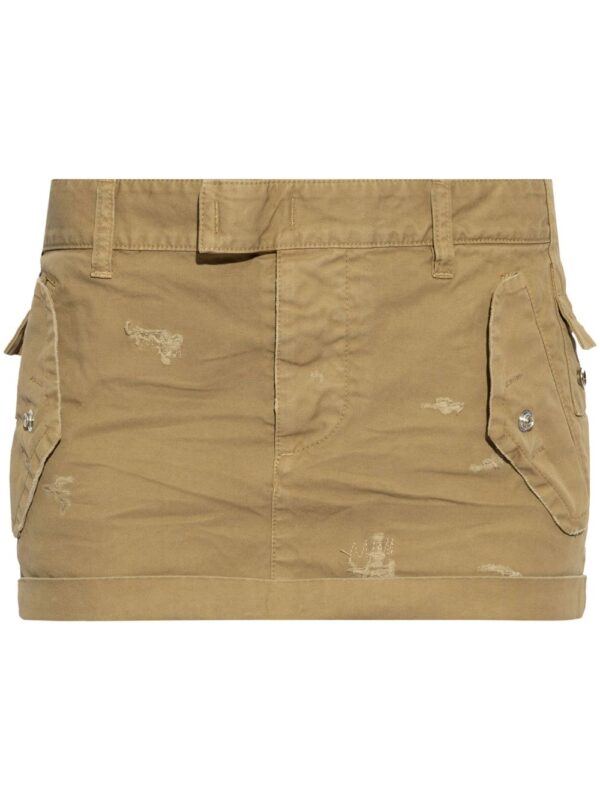DSQUARED2  distressed-effect mini skirt