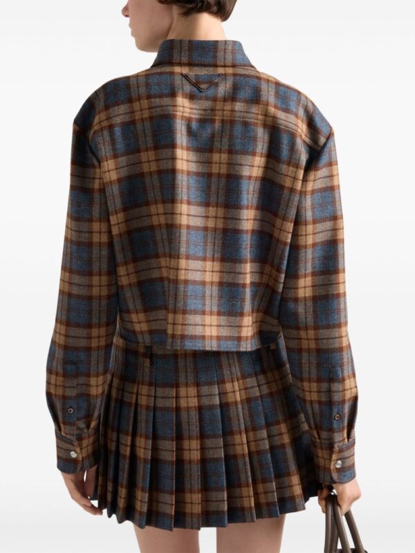 Prada  checked wool shirt - Image 4