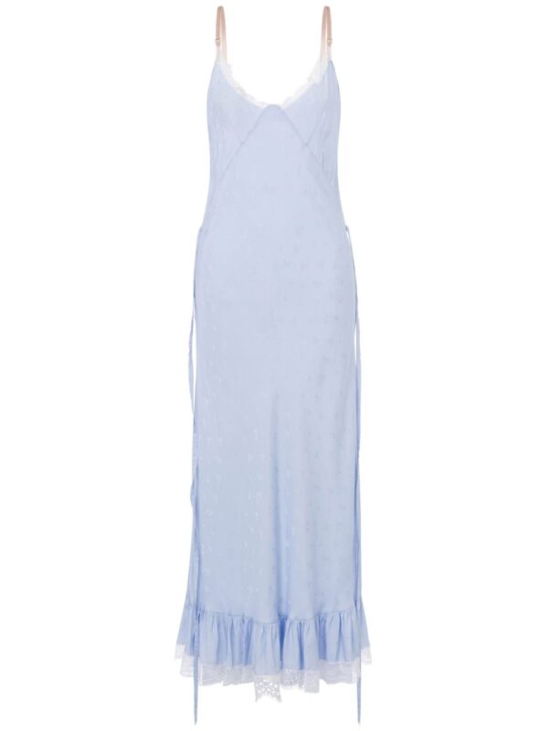 Moschino  lace-trim maxi dress