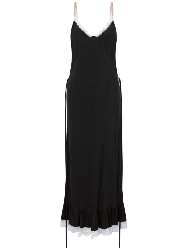 Moschino  lace-trim maxi dress