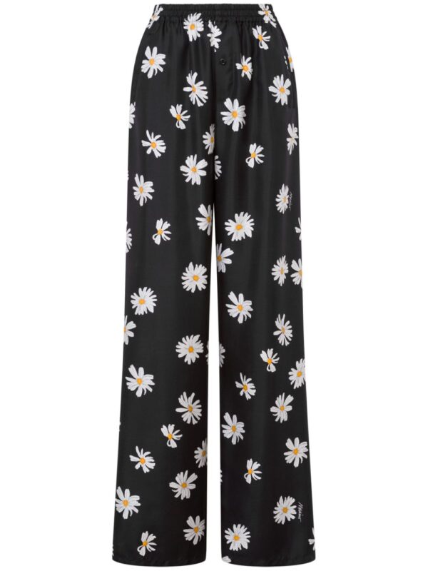 Moschino  daisy-print trousers