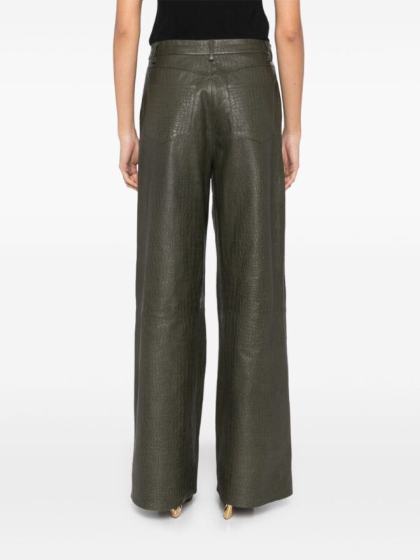 Cynthia Rowley  embossed wide-leg trousers - Image 4
