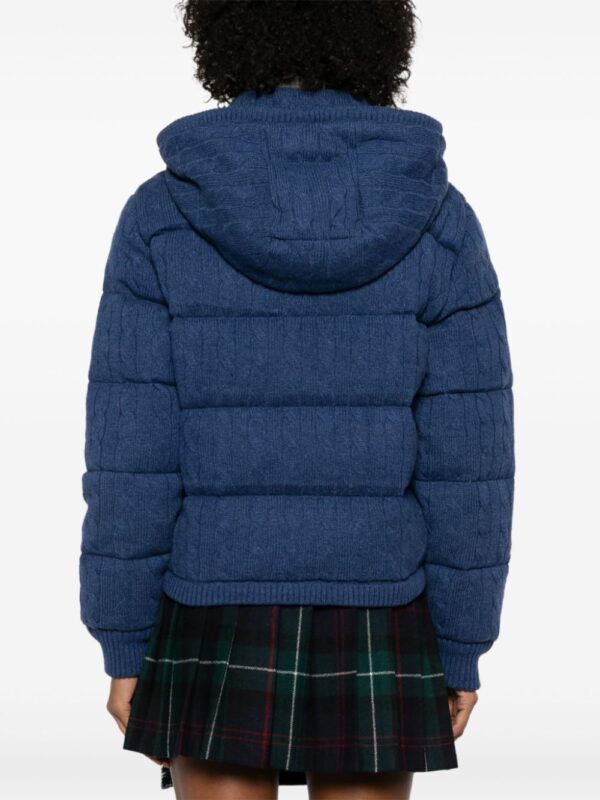 Polo Ralph Lauren  cable-knit hooded puffer jacket - Image 4