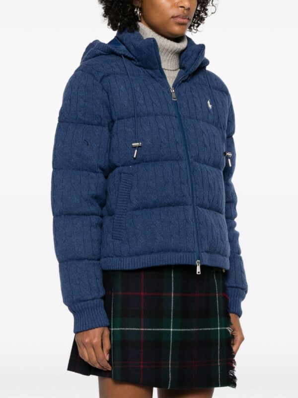 Polo Ralph Lauren  cable-knit hooded puffer jacket - Image 3