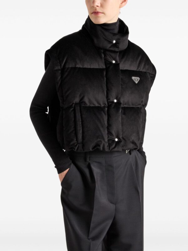 Prada  convertible cropped puffer jacket - Image 4