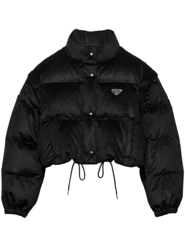 Prada  convertible cropped puffer jacket
