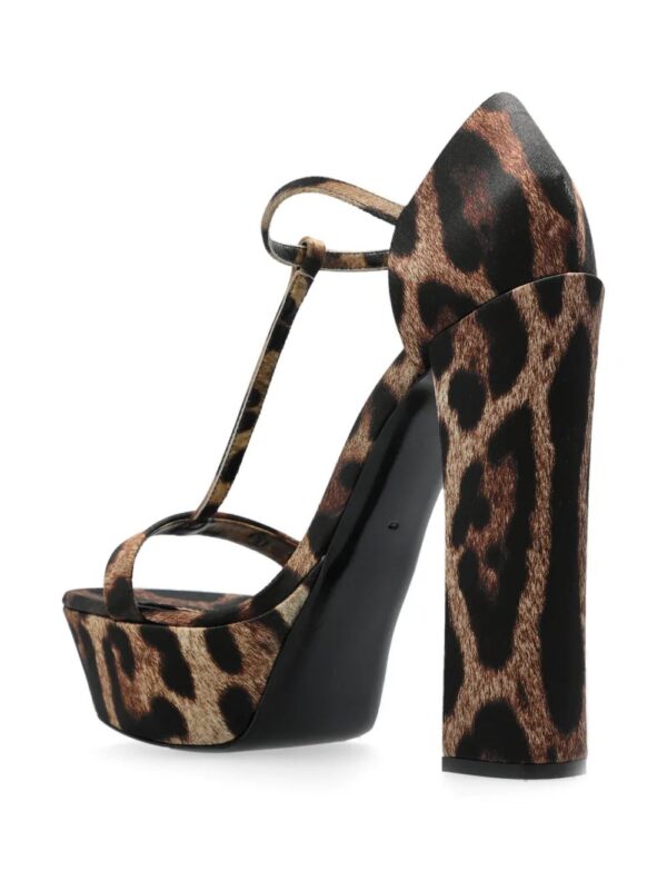 Dolce & Gabbana  105mm leopard-print sandals - Image 3