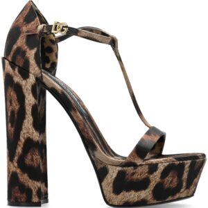 Dolce & Gabbana  105mm leopard-print sandals